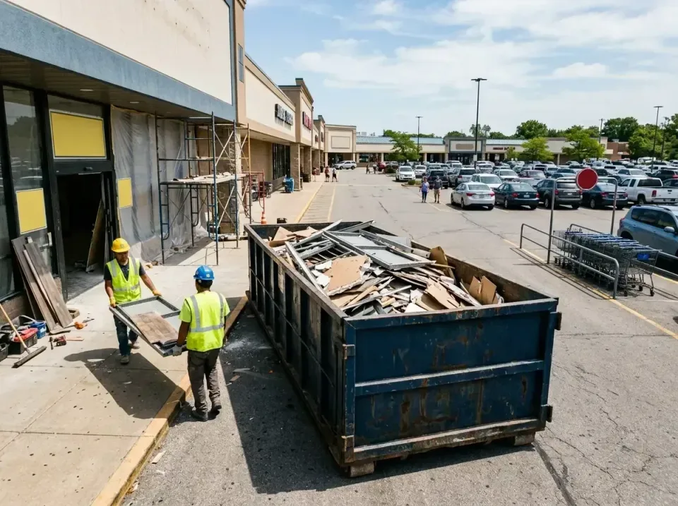 retail-store-renovation-debris-003 — frequently asked questions, Roll-off Dumpster Rentals in Aspen Hill, MD